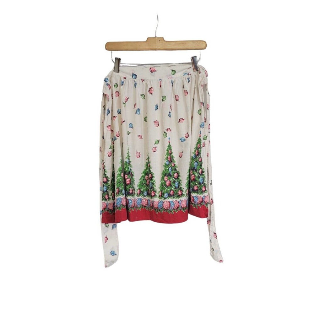 Vintage Christmas Tree Kitchen Apron